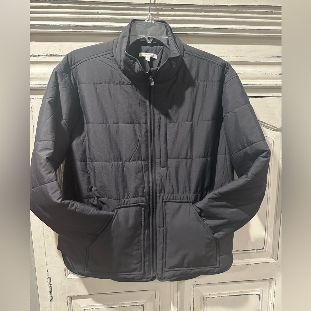 Maurices Quilted Zip-Front Jacket - Black/grey